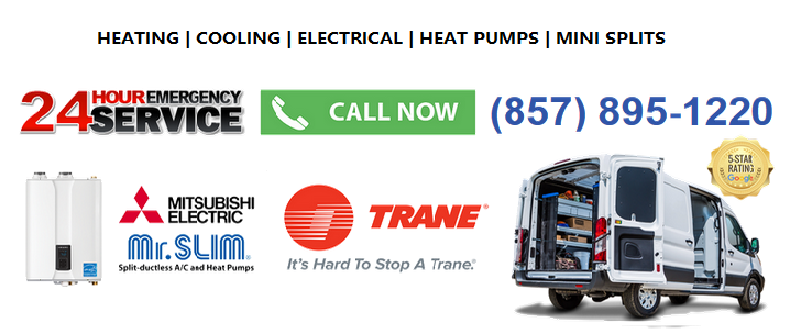 Presidential HVAC team and work vehicle in Boston